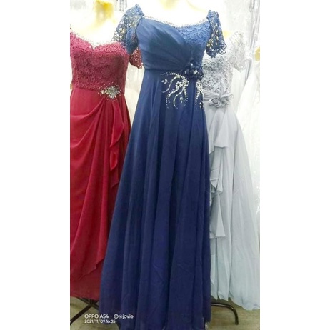 Filipiniana dress store for wedding sponsor