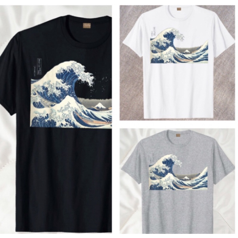 Japanese Art Shirt Graphic Shirt Design The Great Wave off Kanagawa ...