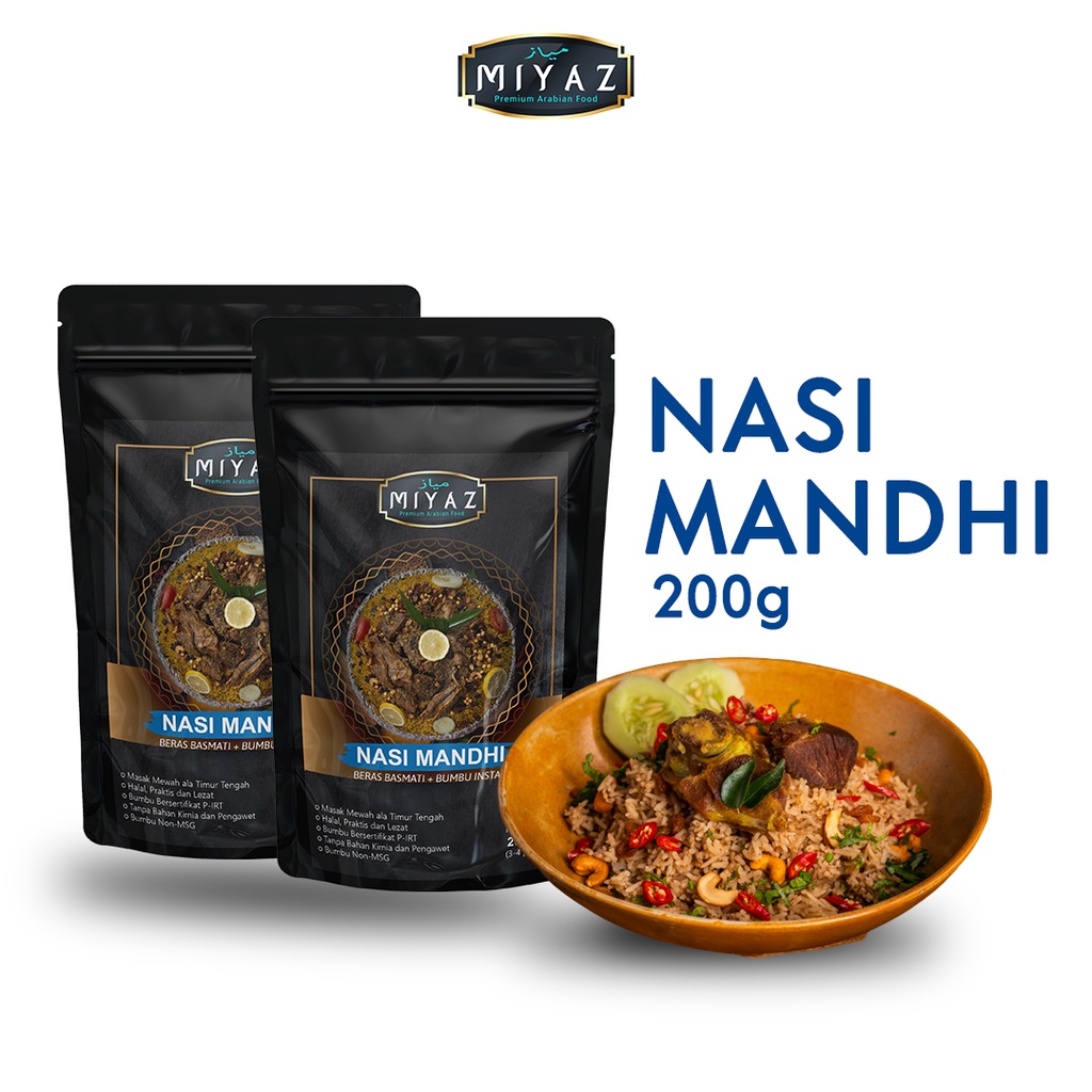 Miyaz Rice Of MANDHI BUMBU Rice BASMATI Instant Speed Н200Gr | Shopee ...