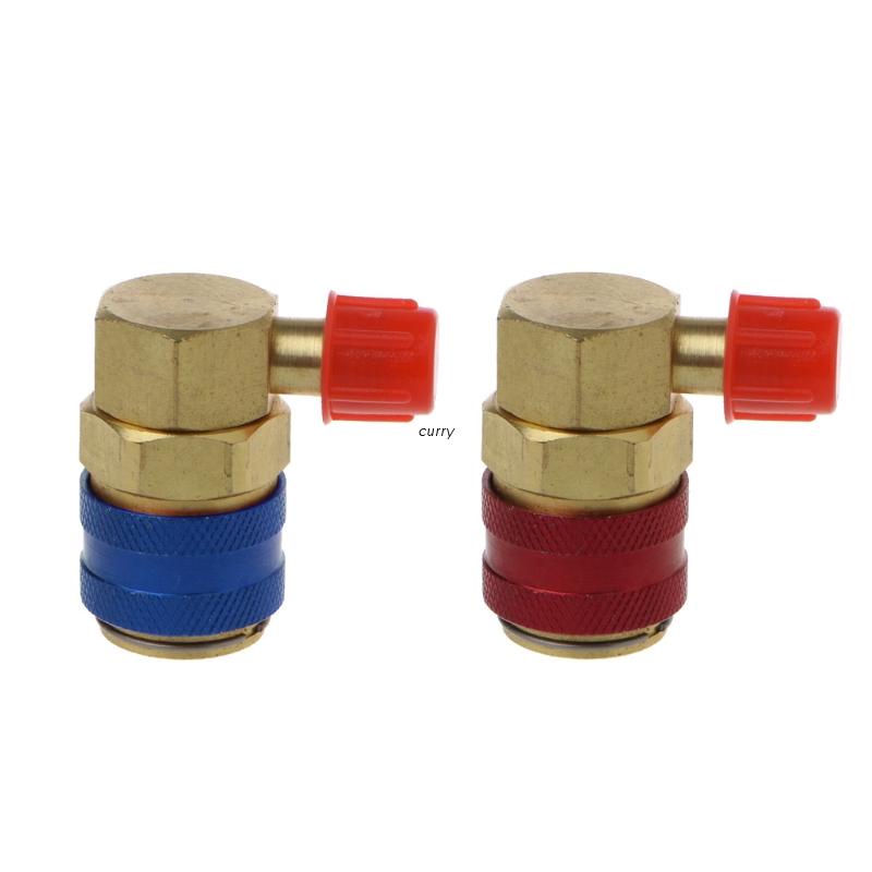For R134A Quick Connector Adapter Coupler Auto A/C Manifold Gauge Low High Ac Hvac Fangkenuo