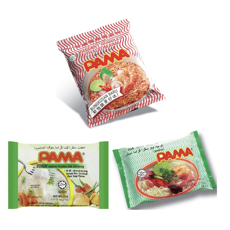 PAMA Instant Noodle 5X55G(Bihun/Kua Teow/Thai Tom Yam) | Shopee Philippines