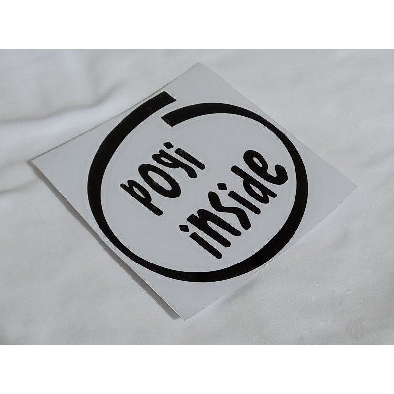 Pogi inside Vinyl Car / Motor Sticker | Shopee Philippines