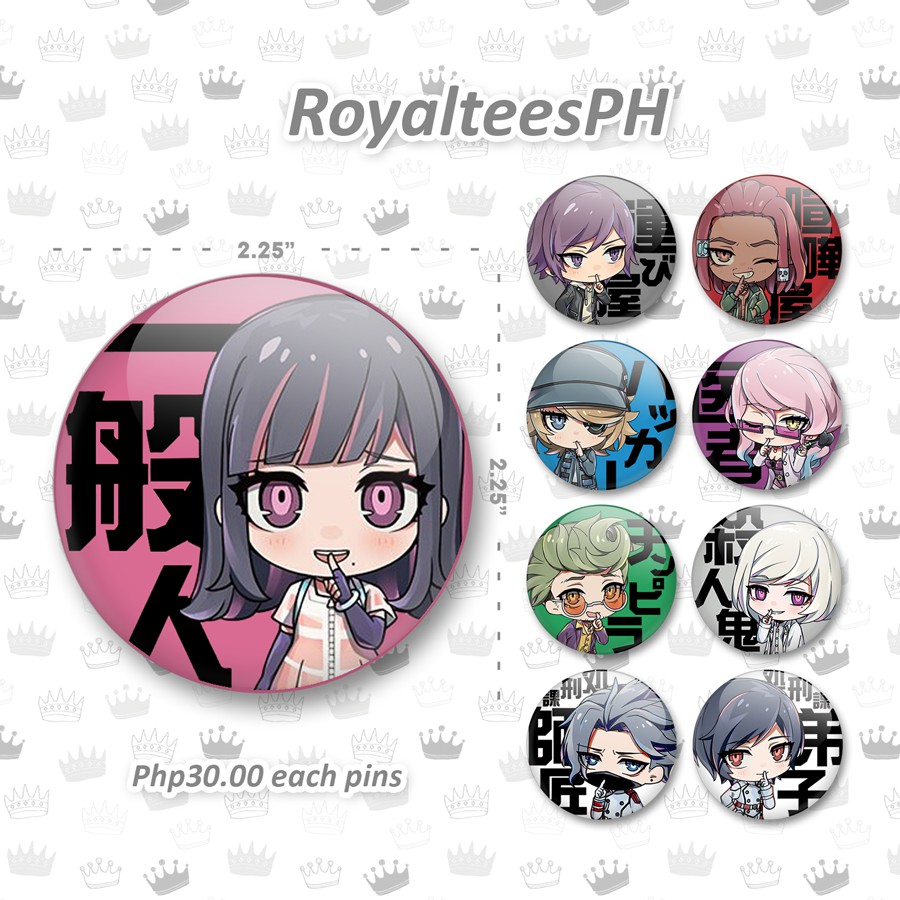 Akudama Drive Fan-made Anime Button Pins | Shopee Philippines