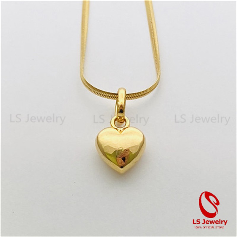 LS Jewelry 18K Gold Plated Pendant Necklace for Women 99 | Shopee ...