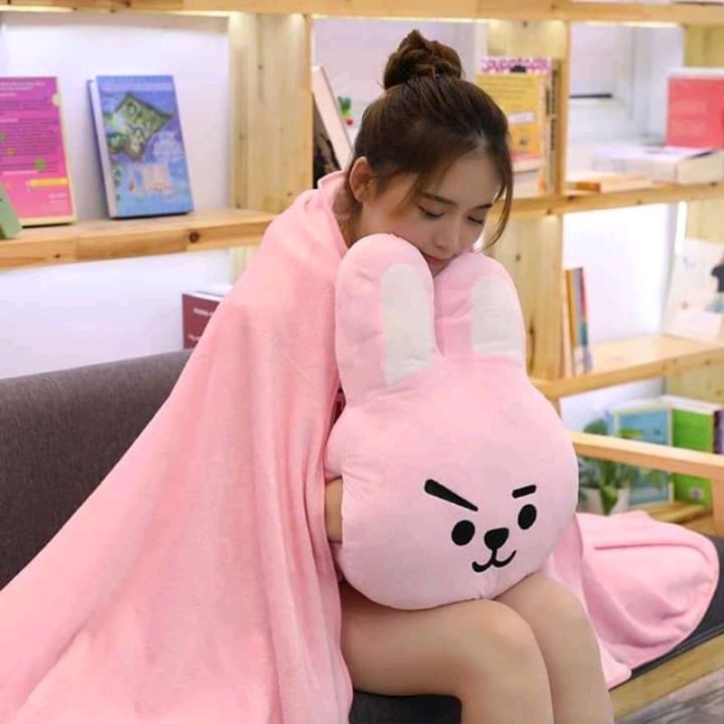 2 in 1 Pillow Blanket for Adult and Kids Travel Pillow Shopee