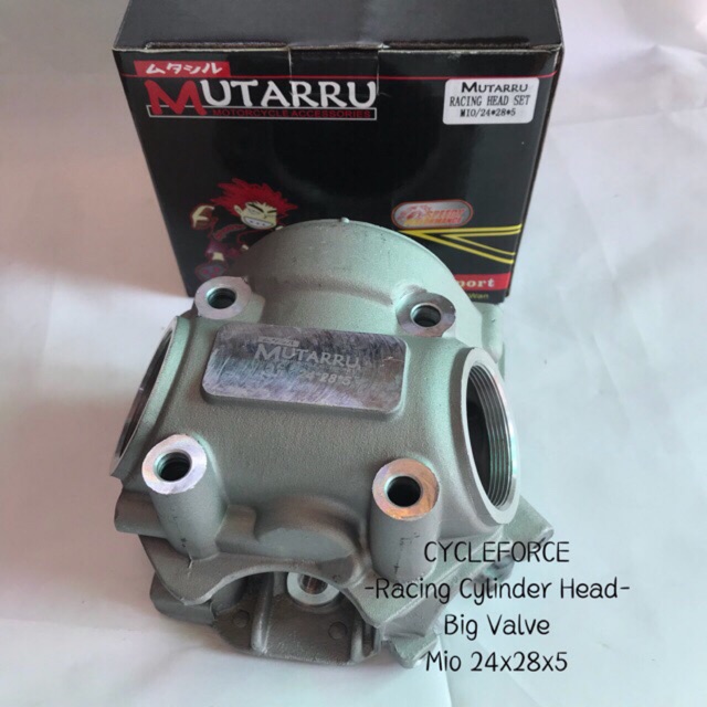 Mutarru Racing Cylinder Head Big Valve mio 24x28 Shopee Philippines