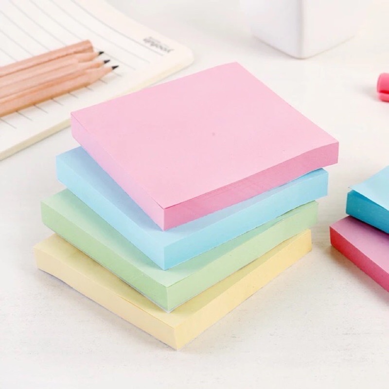 100 sheets sticky notes square pad school supplies office supplies ...