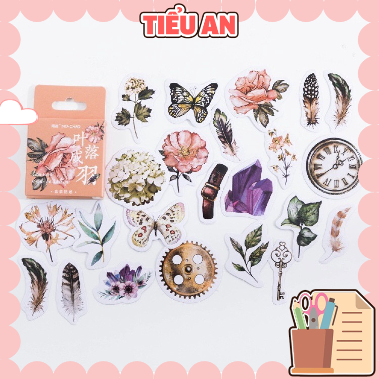 Sticker Set / sticker / Classic Flower & Bird Pattern sticker Set (45 ...
