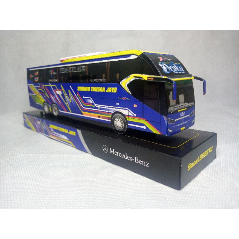 Miniature Bus Stj Bus Papercraft Bus Sudiro Sogan Jaya Draka Draka