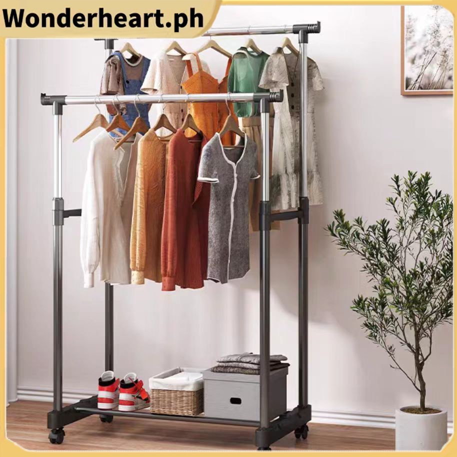 ♾️COD♾️ Hanging clothes rack clothes rack drying clothes rack mobile ...