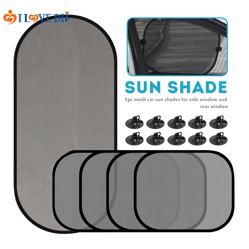 Car Black Mesh Sunscreen/ Sun Visor Sun Blocker Car Window Sunshade ...
