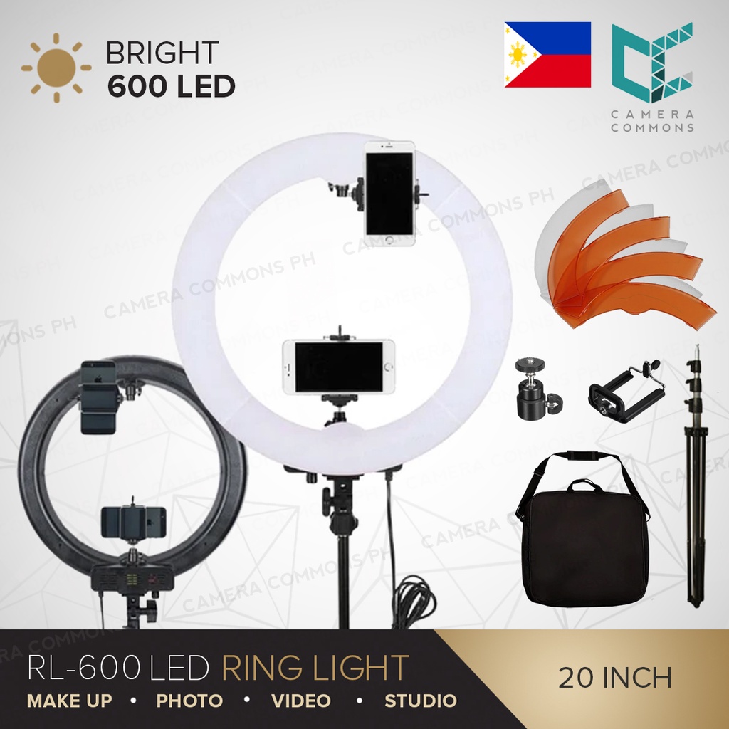 RL600 Ring Light 5500K 600pcs LED Photographic Lighting Dimmable for ...
