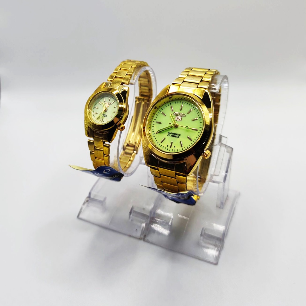 Seiko 5 discount watches gold plated