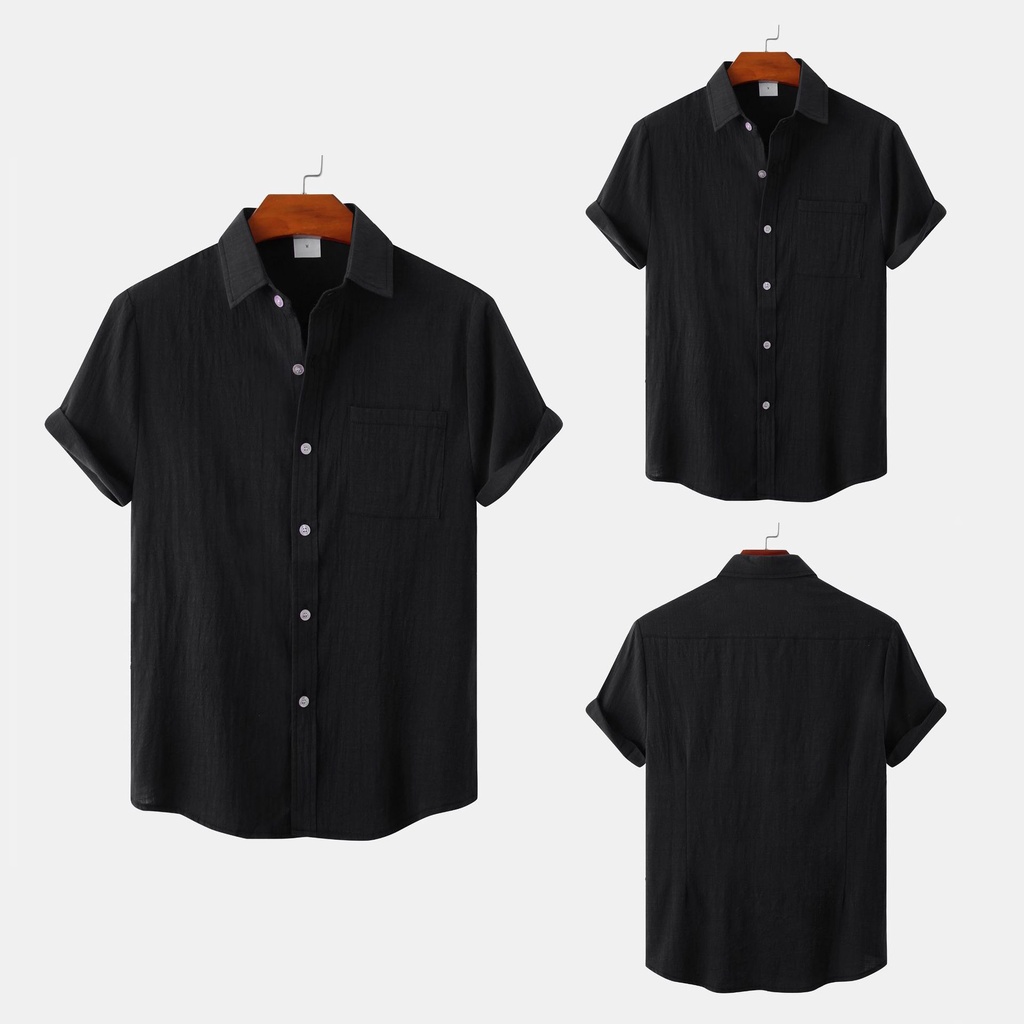 popular-solid-color-shirts-plus-size-men-s-short-sleeved-shirts-men