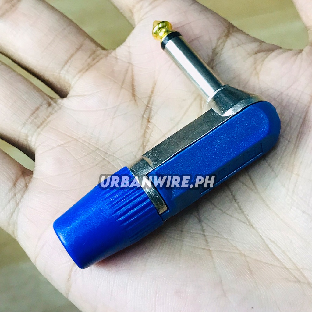 WF 6.35mm Right Angle Male Mono Guitar Jack Plug – L-Shape Audio ...