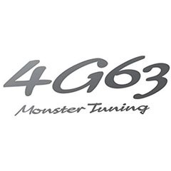 Sticker 4G63 Monster Tuning Cut character sticker / Gunmetal 240 × 87 ...