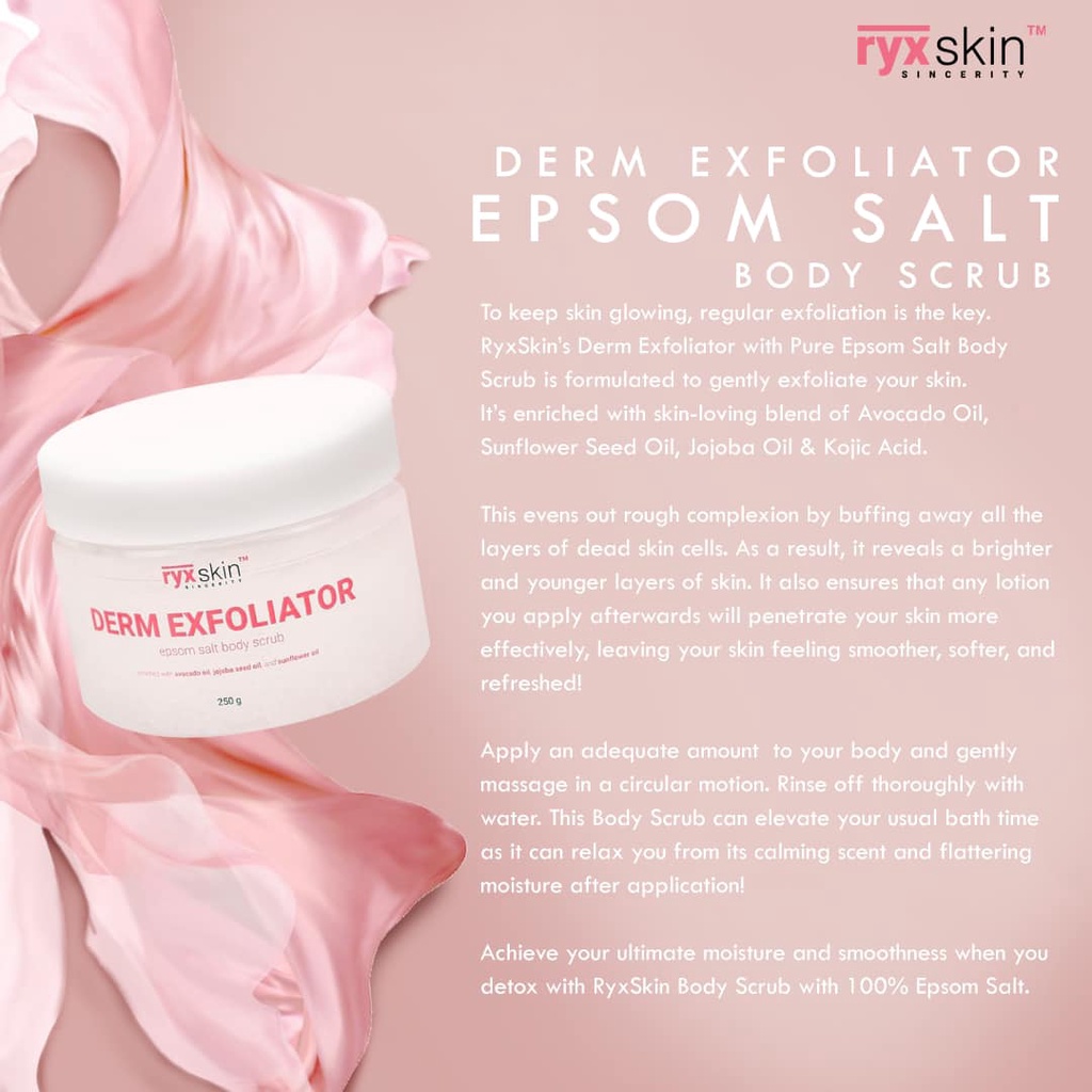 [BBB] RyxSkin ️ Derm Exfoliator Epsom Salt Shopee Philippines