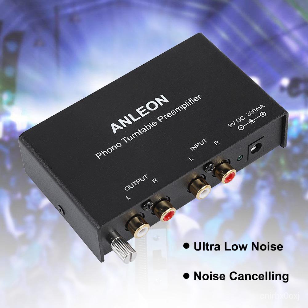 Powered Turntable Phono Preamplifier Noise Cancelling Phono Preamp 2Channel 32dB ONJI Shopee