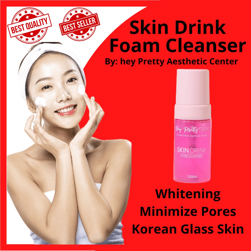 Hey Pretty Skin Skin Drink Facial Foam Cleanser Shopee Philippines
