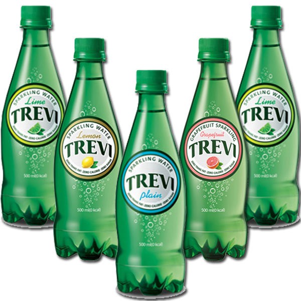 Lotte Trevi Sparkling Water Lemon/Lime/Grapefruit Natural 500ml Korean Foods Korean Products
