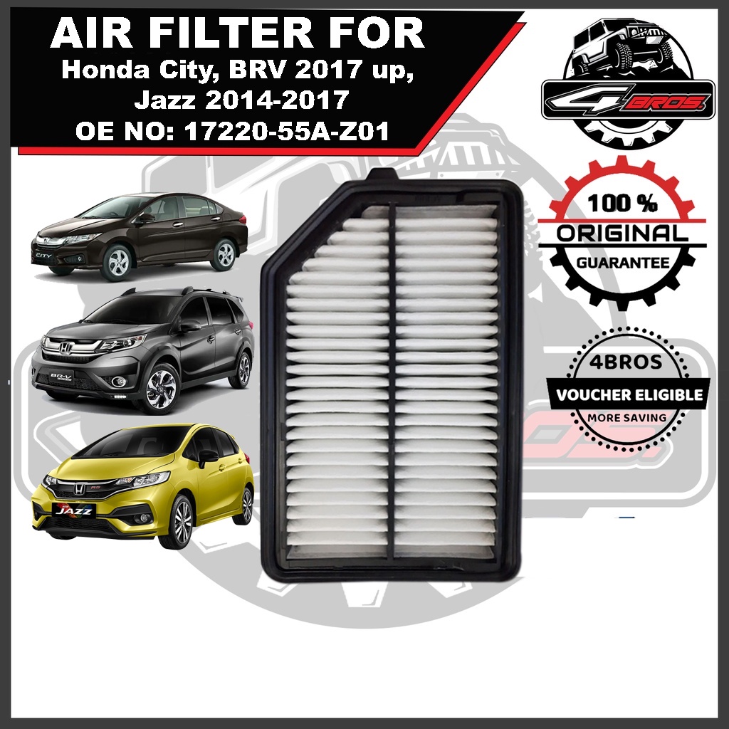 AIR FILTER For HONDA City, BRV 2017up Jazz 20142017 (1722055AZ01