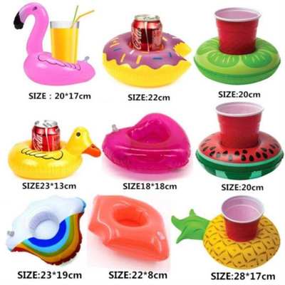 Water floating Coke Cup holder inflatable swimming pool swing props ...