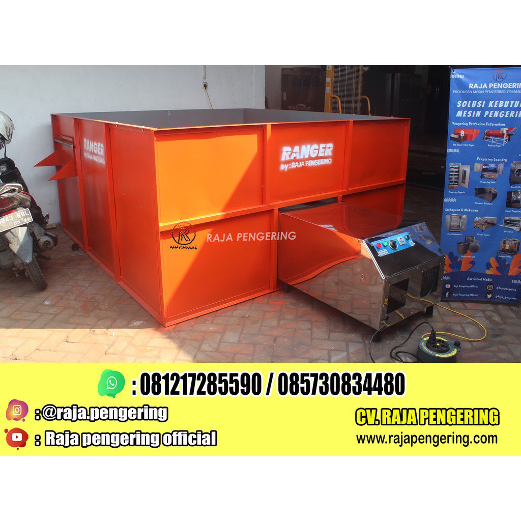 TERLARIS MESIN DRYER JAGUNG PADI GABAH KAPASITAS 1 TON TIPE GAS FULL 