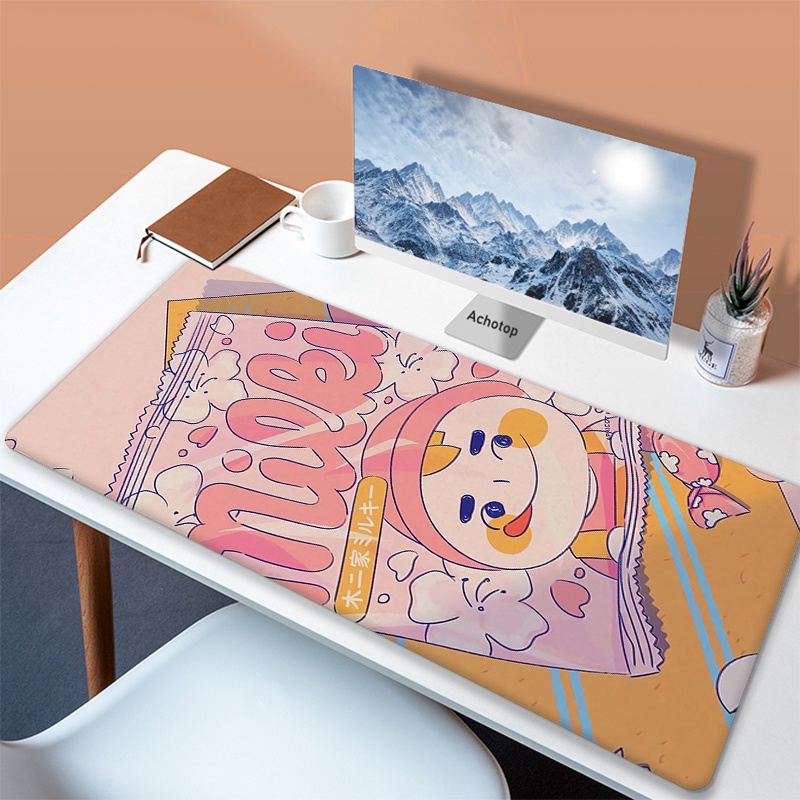 Pink Cute Flower Gaming Keyboard Pad Mouse Carpet Varmilo Gamer Desk ...