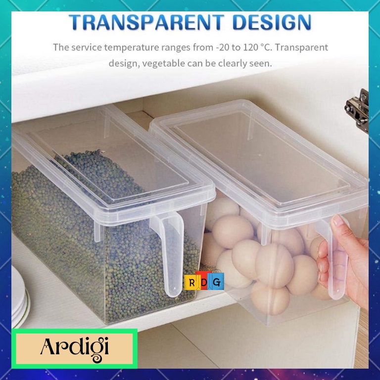 ARDIGI Refrigerator Storage Organizer Box Tupperware Ref Container With ...