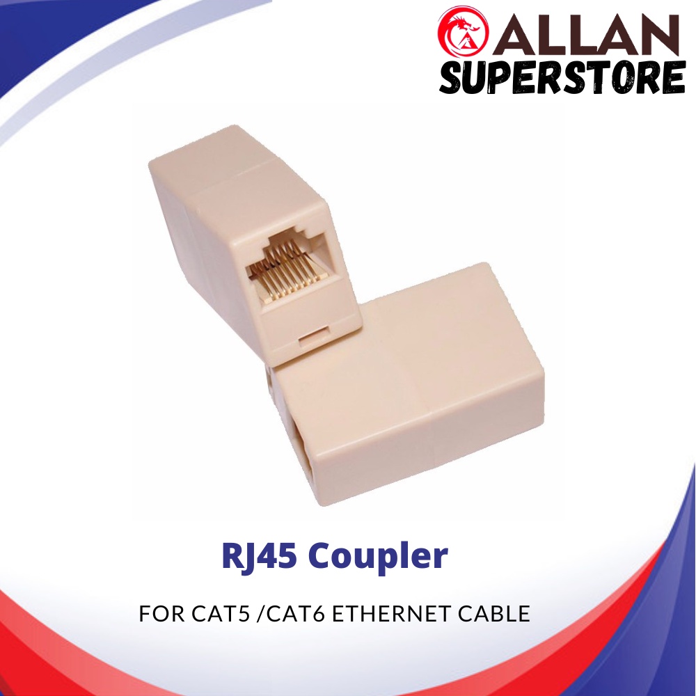 Allan Superstore Rj45 Coupler | Network Cable Extender Cat5 Cat6 ...