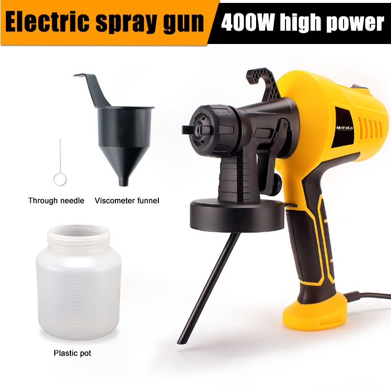 Paint spraying machine high pressure 550W electric spray gun set ...