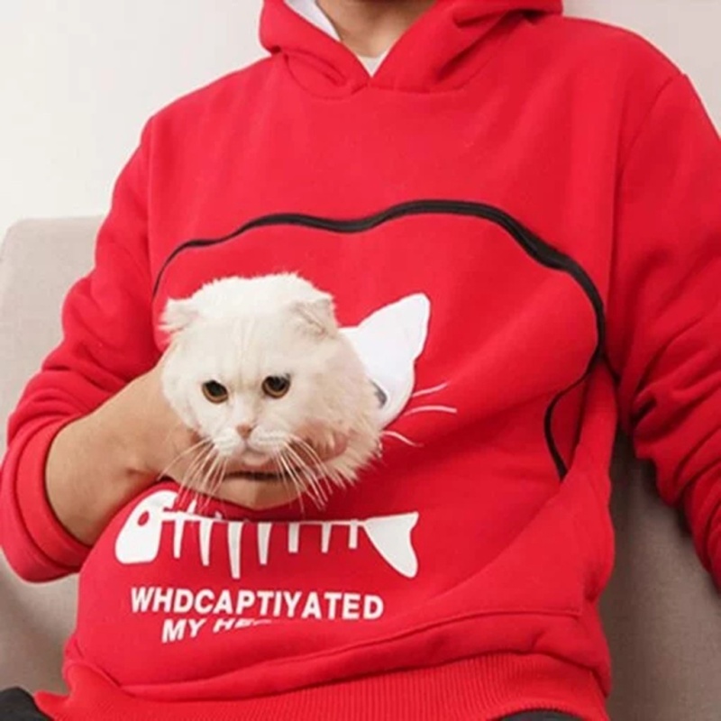 Sweater with cat pouch outlet