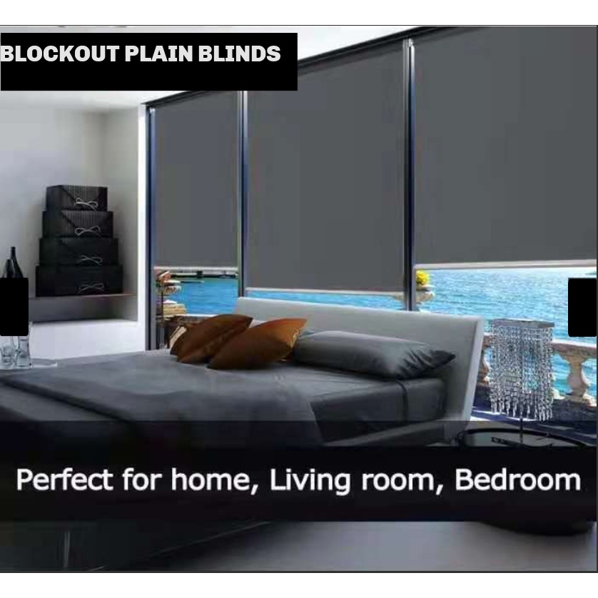 homeyoung 200cm height 100% Blackout Window Roller Shades Custom Roller ...