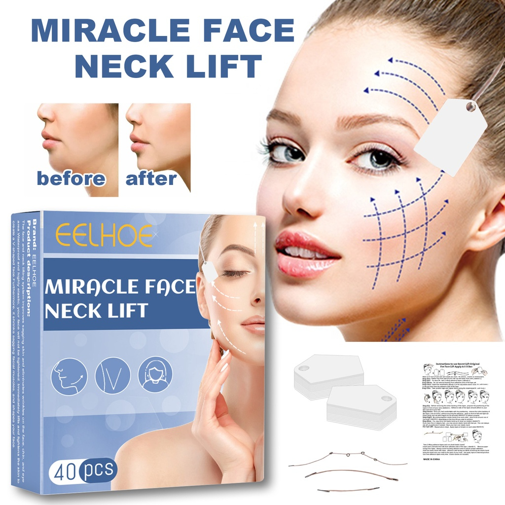 Instant Face Neck Lift Chin Lift Tapes V Shape Face Sticker Tapes Anti
