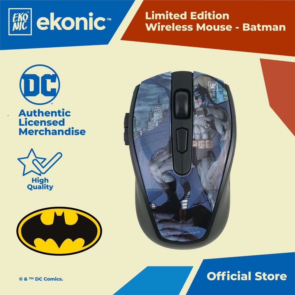 EKONIC Limited Edition Wireless Mouse - Batman | Shopee Philippines