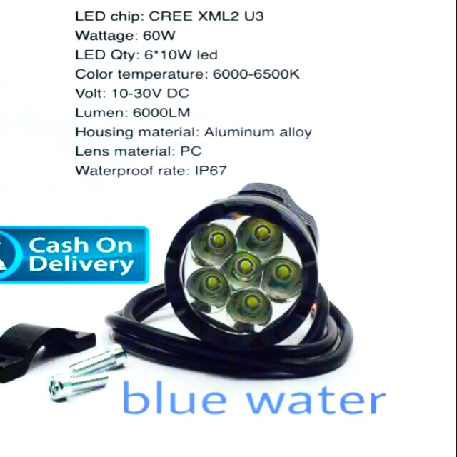 Blue Water Led Light Auxiliary light Steady Beam Shopee