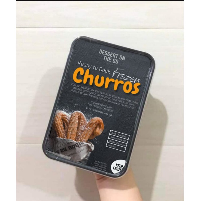 Ready to cook Frozen Premium Churros by Dessert on the Go (12pcs