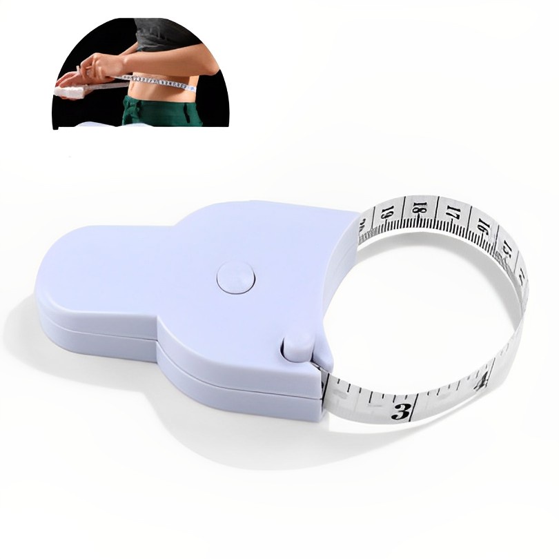 Plastic Retractable Tape Measure 60 Inch Portable Waist Measurement ...
