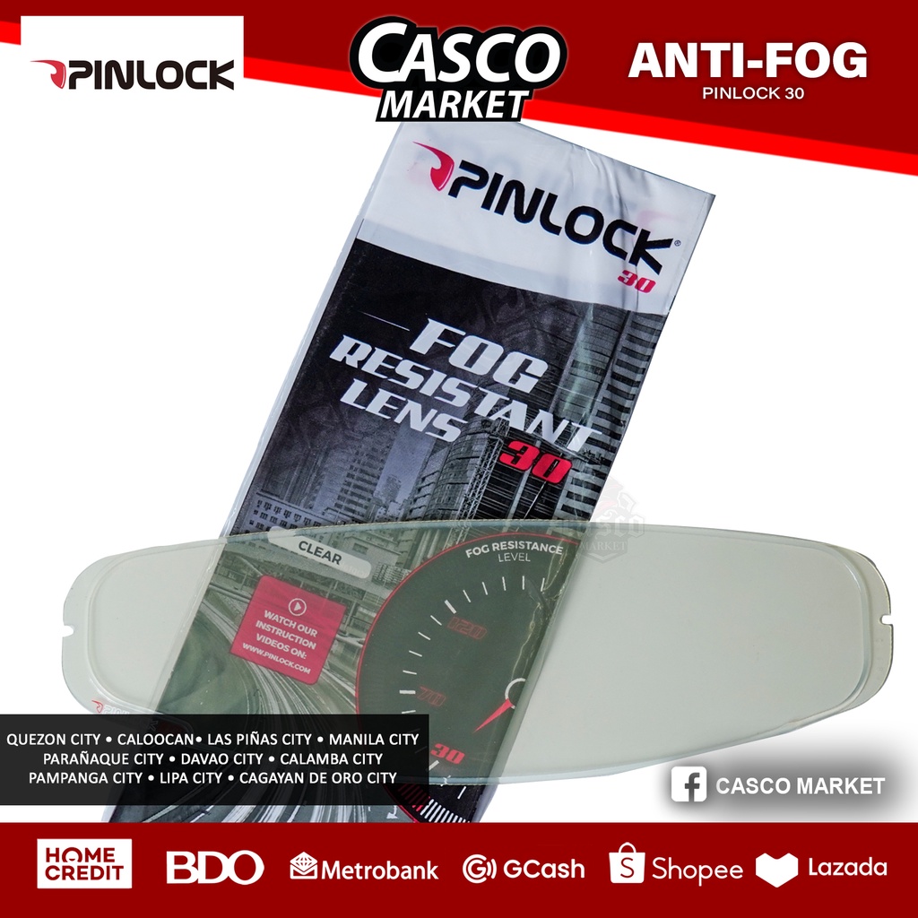 PINLOCK30 FOG RESISTANT LENS NHK Pinlock for Gptech, Gp1000, Race Pro ...