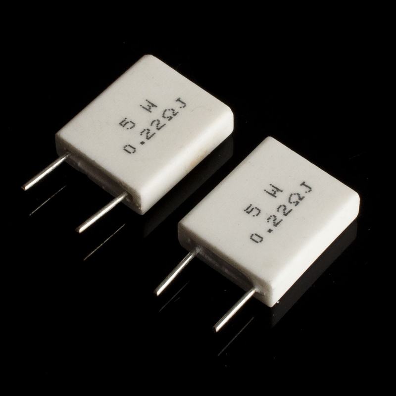 2pcs 0.22Ohm 0.22Ω 5W Noninductive cement resistor resistance Shopee