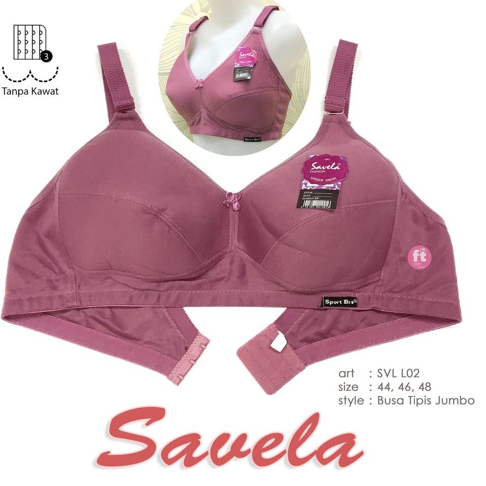 MEGA SAVELA | JUMBO Sports Bra 3 HOOKS Non Foam / JUMBO Sports Bra 3 ...