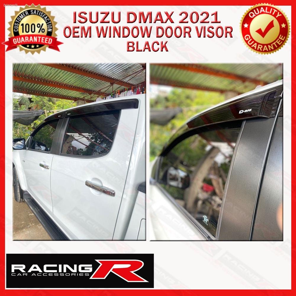 DMAX ( DMax ) 2021 OEM INJECTION Window Door Visor Black / Rain Sun Doorvisor Rainvisor Sunvis
