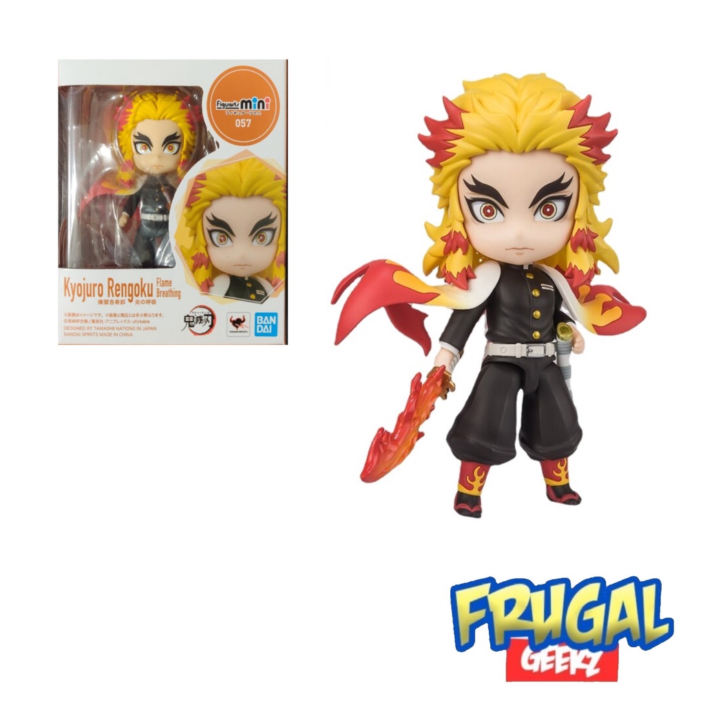 Figuarts Mini Demon Slayer Kyojuro Rengoku Flame Breathing Toy Figure ...