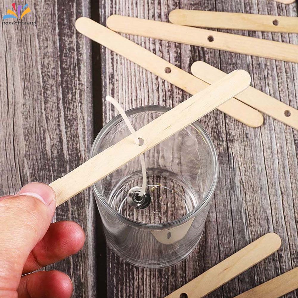 100pcs wooden Candle Wick Holders Candle Wick Bars Centering Device