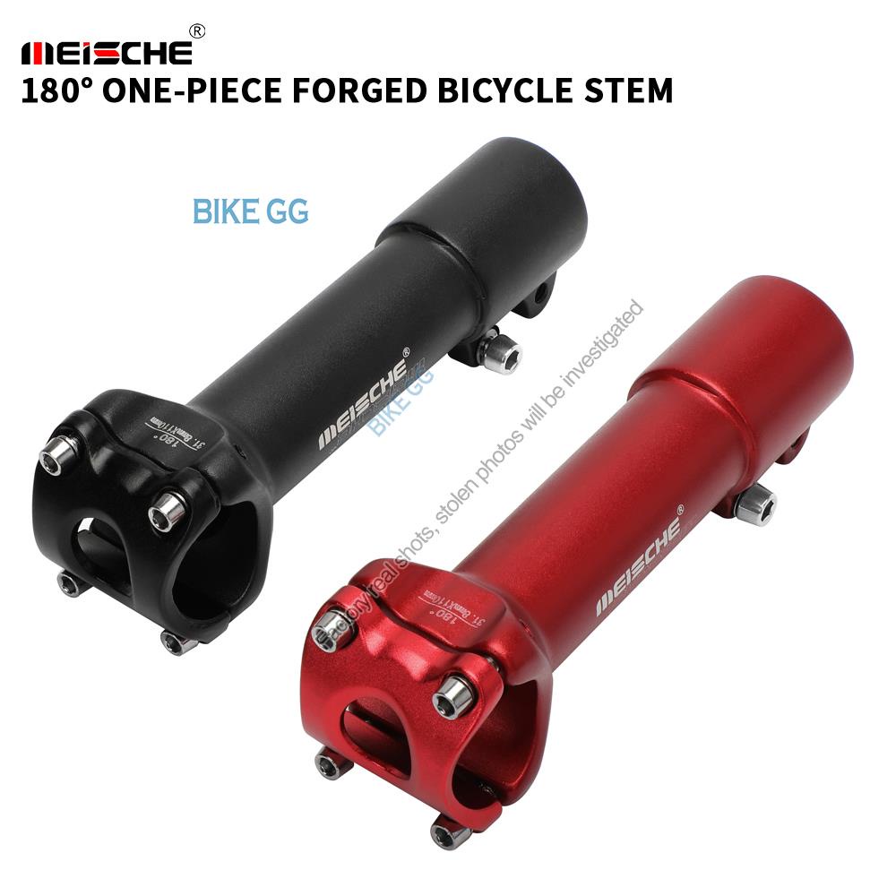 2021 New Meische Bicycle Stem 180 Degree One Piece Forged Stem Riser ...