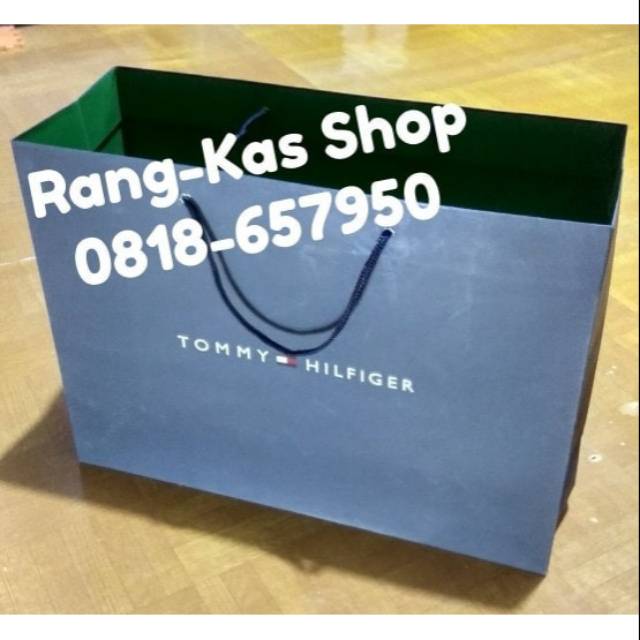 Tommy Small Carton Doff Abu Abu Paper Bag | Shopee Philippines