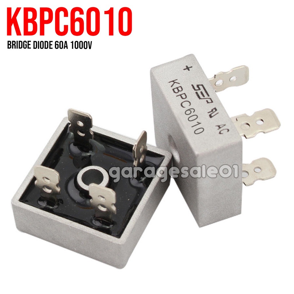 GS 60A 1000V Metal Case Single Phase Bridge Rectifier Diode KBPC6010 ...