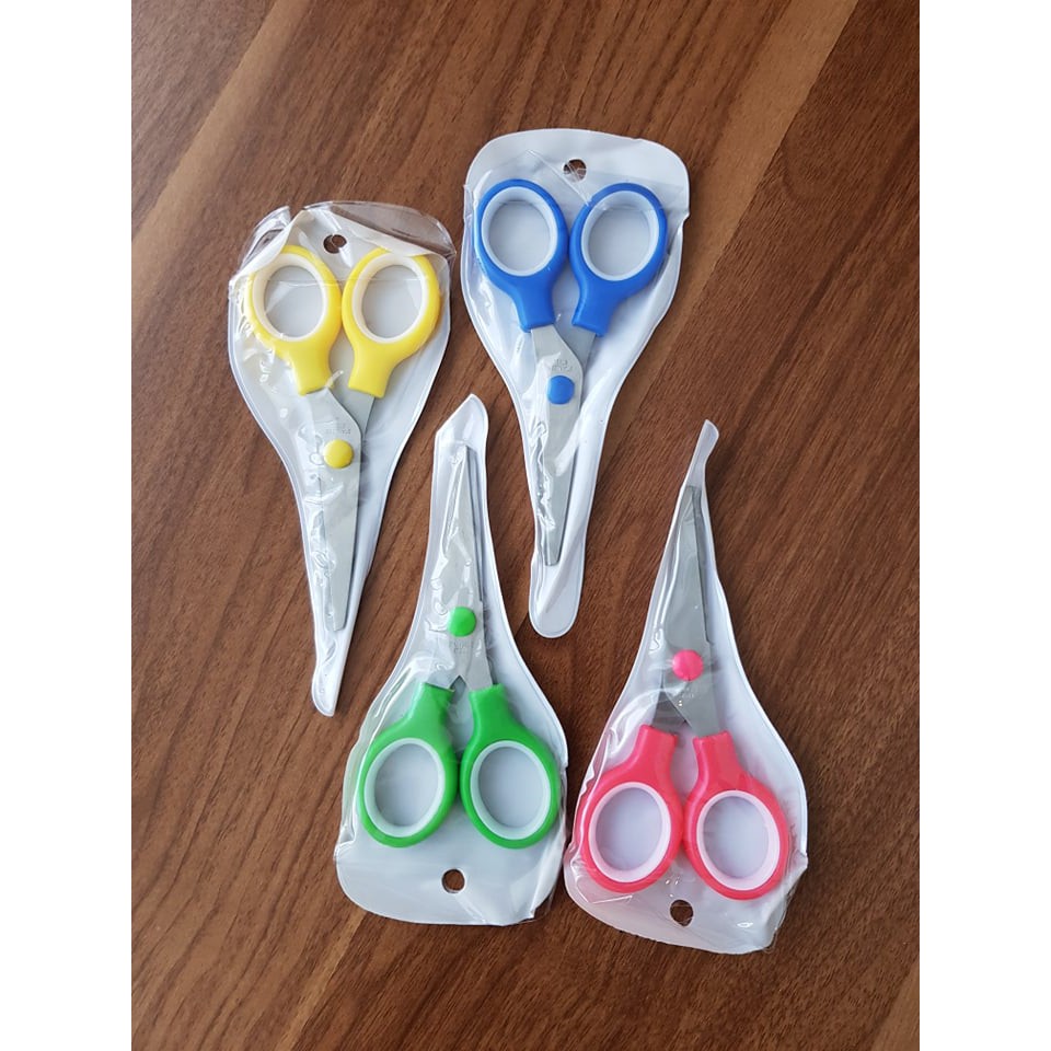 Kids Scissors 5 Inches (Blue, Red, Yellow, Green, Orange, Pink ...