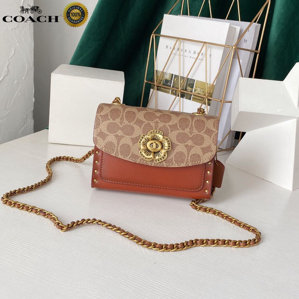 Small coach purse discount with chain strap