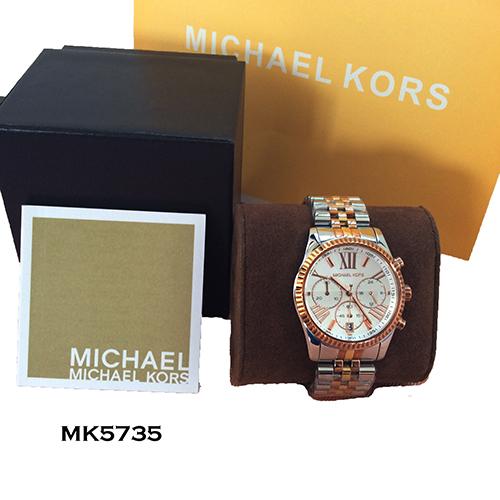 Buy Michael Kors Lexington Tri-Tone Women's Watch - MK5735